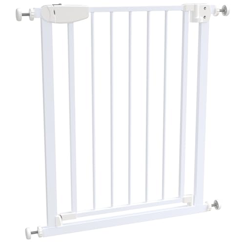 ALMAR Baby Sicherheitsgitter, 67-74 cm, Weiß, einfache Montage ohne Schrauben für Türen, Flure oder Treppen für Kinder oder Haustiere, weißer Zaun mit automatischem Verriegelungssystem auf beiden ALMAR Baby Sicherheitsgitter, 67-74 cm, Weiß, einfache Montage ohne Schrauben für Türen, Flure oder Treppen für Kinder oder Haustiere, weißer Zaun mit automatischem Verriegelungssystem auf beiden von Almar Baby