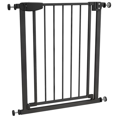 ALMAR Baby Sicherheitsgitter, 67-74 cm, schwarz, einfache Montage ohne Schrauben für Türen, Flure oder Treppen für Kinder oder Haustiere, weißer Zaun mit automatischem Verriegelungssystem, beidseitig ALMAR Baby Sicherheitsgitter, 67-74 cm, schwarz, einfache Montage ohne Schrauben für Türen, Flure oder Treppen für Kinder oder Haustiere, weißer Zaun mit automatischem Verriegelungssystem, beidseitig von Almar Baby
