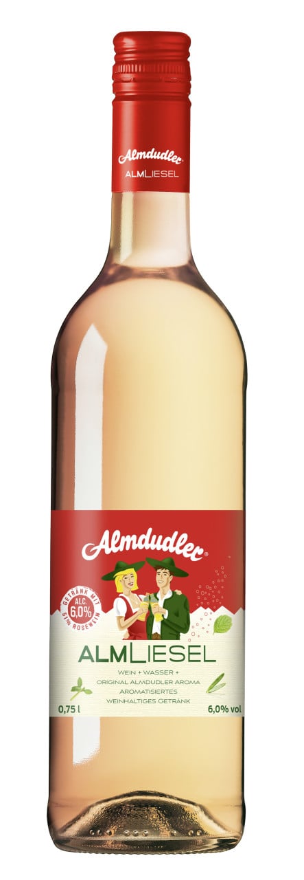 Almdudler Almliesel Rose Weinschorle mit Kräuter 1 x 0,75 l von Almdudler