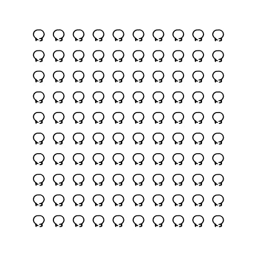 100pcs 8mm Tauben Identifikationsbeinringe Geflügelbänder einfache Installation Kompakt Leicht für Tauben -Kunststoff wie Gezeigt (Schwarz) von Almeigrity
