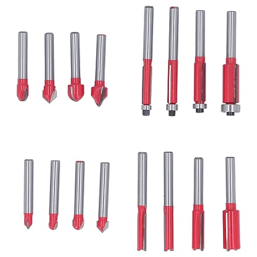 16pcs Router -Bits Set DIY Holzbearbeitungswerkzeuge Elektrische Router -Trimmgabelmaschine von Almeigrity