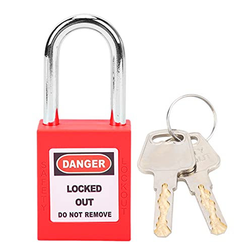 38mm Lockout Lock Isolation Safety Engineering Loto Vorhängeschloss für die Herstellung von Maschinen (Rot) von Almeigrity
