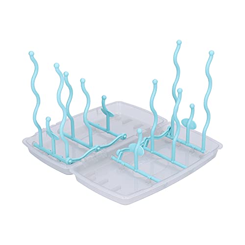 Almeigrity Blaue Babyflasche Trockenstange Abnehmbarer Plastik Tasse Trockner Faltblech Trocknungshalter für Babyflaschen Tassen Blau Expandation Größe 240x195mmmm Almeigrity Blaue Babyflasche Trockenstange Abnehmbarer Plastik Tasse Trockner Faltblech Trocknungshalter für Babyflaschen Tassen Blau Expandation Größe 240x195mmmm von Almeigrity