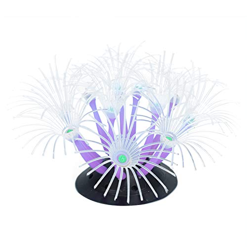 Almeigrity Künstliche Sonnenblume Silikonsimulationswasserpflanze Aquarium Fischtank Dekoration (Lila) von Almeigrity