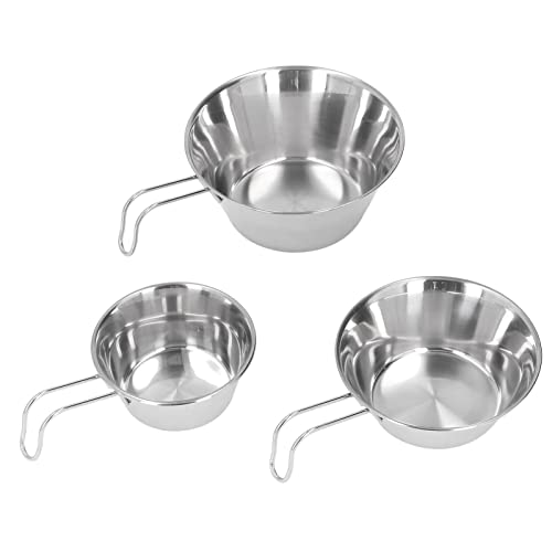 Edelstahl Campingschale Set tragbares BBQ Klappbart Bech Bowls Mountain Picknick -Kochgeschirr Außenausschüsse Wandertisch Geschirr Edelstahl Campingschale Set tragbares BBQ Klappbart Bech Bowls Mountain Picknick -Kochgeschirr Außenausschüsse Wandertisch Geschirr von Almeigrity