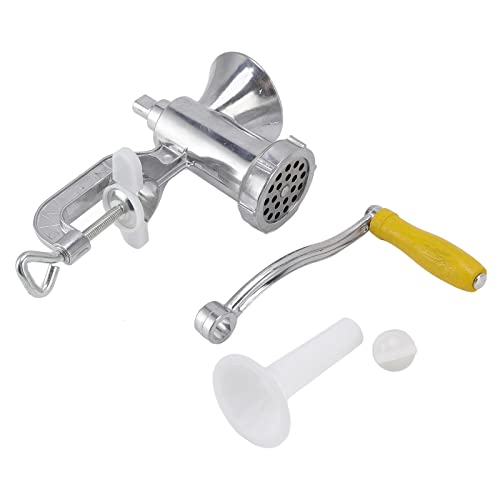 Fleischschleife kleine Aluminiumlegierung Verbundholz Holz Schneiderblatt Silber Handbuch Fleischstuffer Wursthersteller für Rindfleisch Schweinefleisch von Almeigrity