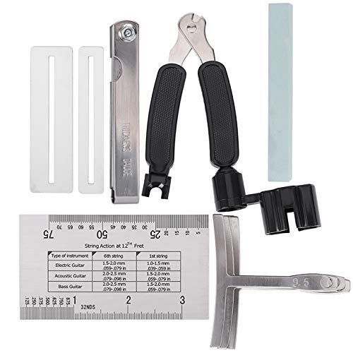 Guitar Tool Set Sander Radius Gauge String Action Lineal Fingerboard Guards für verschiedene Saiteninstrumente Guitar Tool Set Sander Radius Gauge String Action Lineal Fingerboard Guards für verschiedene Saiteninstrumente von Almeigrity