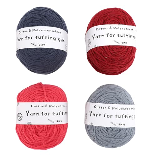 Häkelgarn -Kit weich langlebig für Teppich -Stricken Erwachsene Kids Home Decor 4 Stücke von Almeigrity