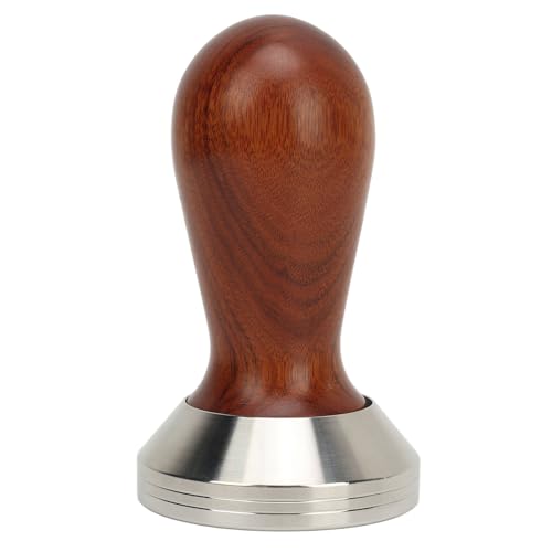 Kaffee Manipulationsfleisch -Holzgriff Edelstahl bequemer Griff leicht zu reinigen zu reinigen Kaffeepulver Hammer Kaffee Herstellung (53 mm) von Almeigrity