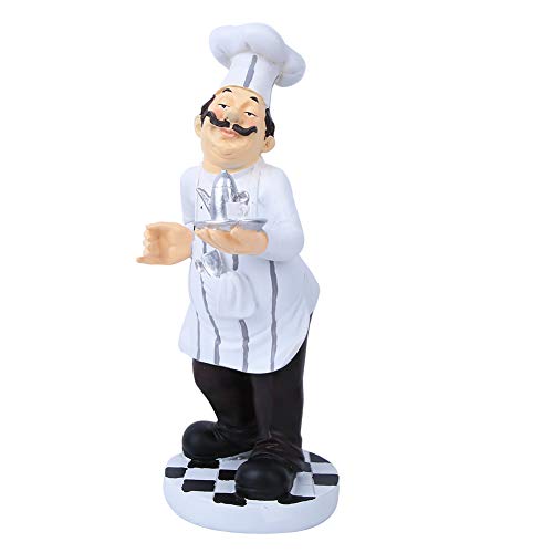 Konditordekor Stylish Chef Ornament Dekoration ideal für das Restaurant Cafe (7124T-01-Tapotkoch) von Almeigrity