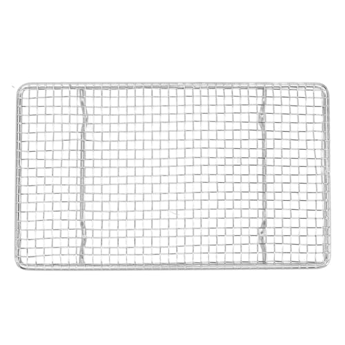 Kühl regal zum Backen von Edelstahl-Draht-Koch regal Hoch temperatur beständiger Ofen sicher zum Kochen von Braten (Rechteck 19,2 cm) von Almeigrity