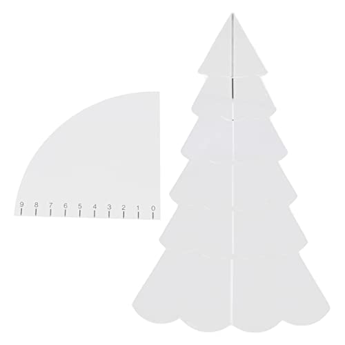 Weihnachtsbaum -Quilt -Set transparenter Acryl -DIY -Nähvorlagen -Lineal -Werkzeug für Schalenmatten (Klein) von Almeigrity