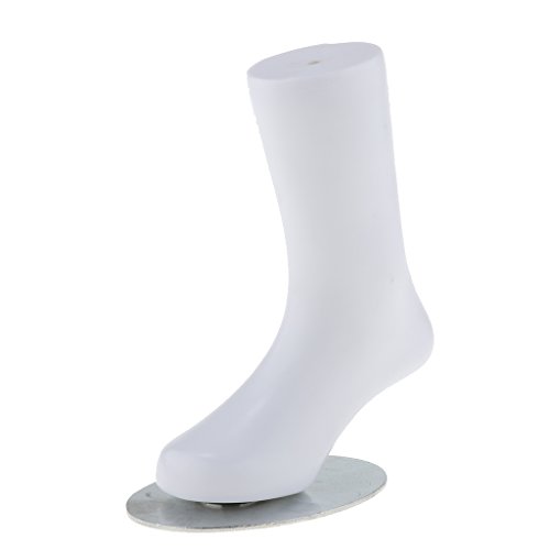 1 Stü Fuß Schaufensterpuppe Fußmodell Strumpf Socken Schuhe Fußkettchen Anzeigen Fuß Form - Weiß 15cm Kind von Almencla
