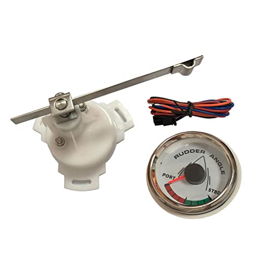 Almencla Ruderlageanzeiger mit Sensor, Universal, 52mm, 9-32V, 0-190Ω für Boot von Almencla