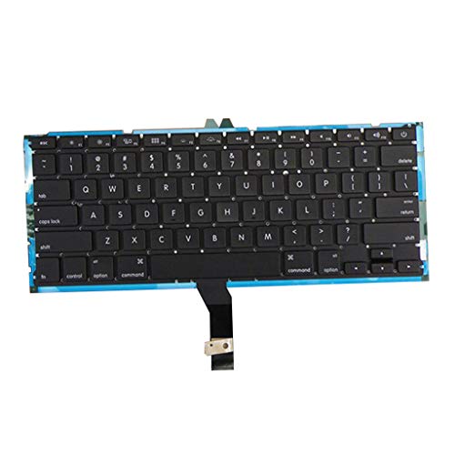 Almencla Tastatur US QWERTY Austausch Keyboard Hintergrundbeleuchtung Replacement für MacBook Air 13 Zoll A1369 A1466 Laptop von Almencla
