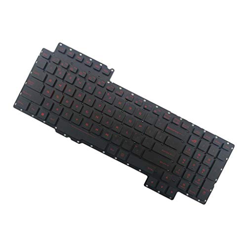 Almencla US-Layout Ersatztaste Taste Austausch-Tastatur-Keyboard für ASUS ROG G752 G752V G752VL Laptop, Hintergrund-Beleuchtung von Almencla