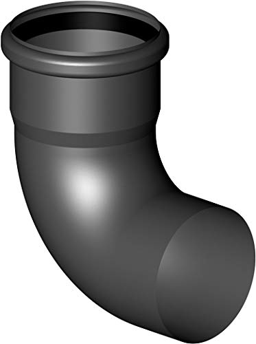 Almeva Steckbogen Bogen 90° DN 60 Kunststoff PPH einwandig RLA von Almeva