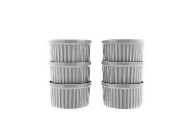 Almina Muffinform 6 Teiliges Muffinform-Set Schale aus Porzellan Rund 180 ml von Almina