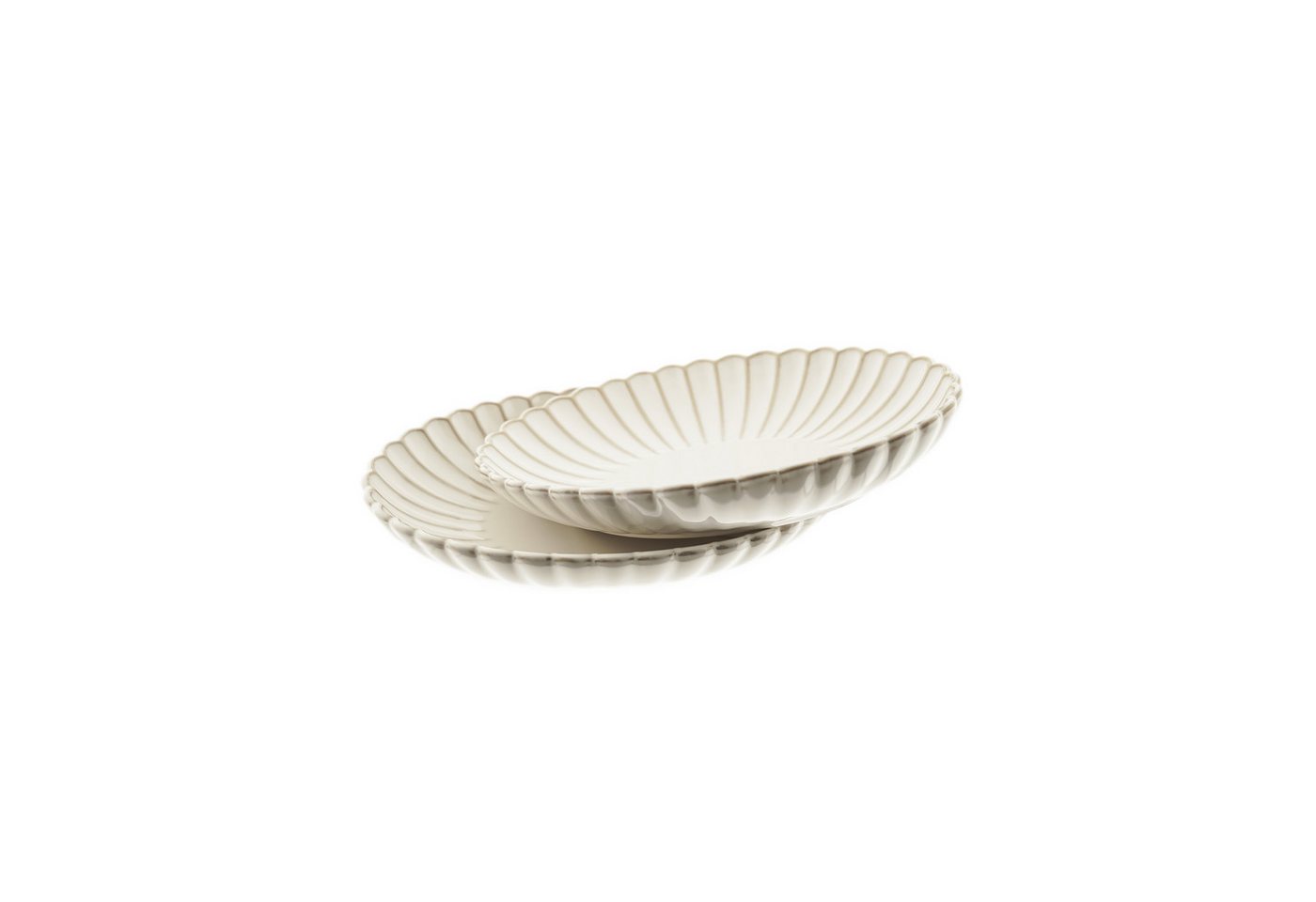 Almina Servierplatte Bloomy 2er-Set Servierplatten aus hochwertigem Porzellan, (2-tlg) von Almina