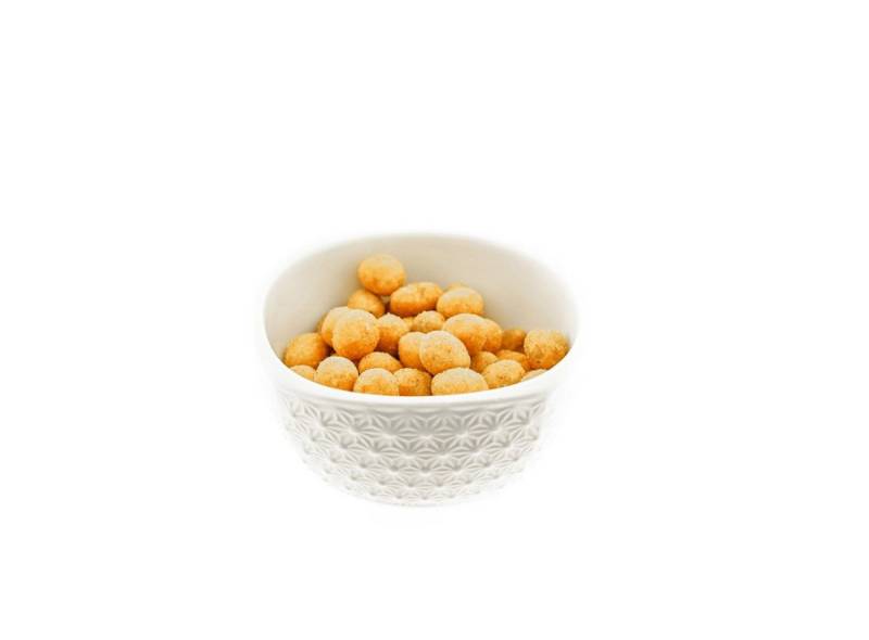 Almina Snackschale 6er Snackschalen-Set aus Porzellan mit Muster Weiß 200 ml von Almina