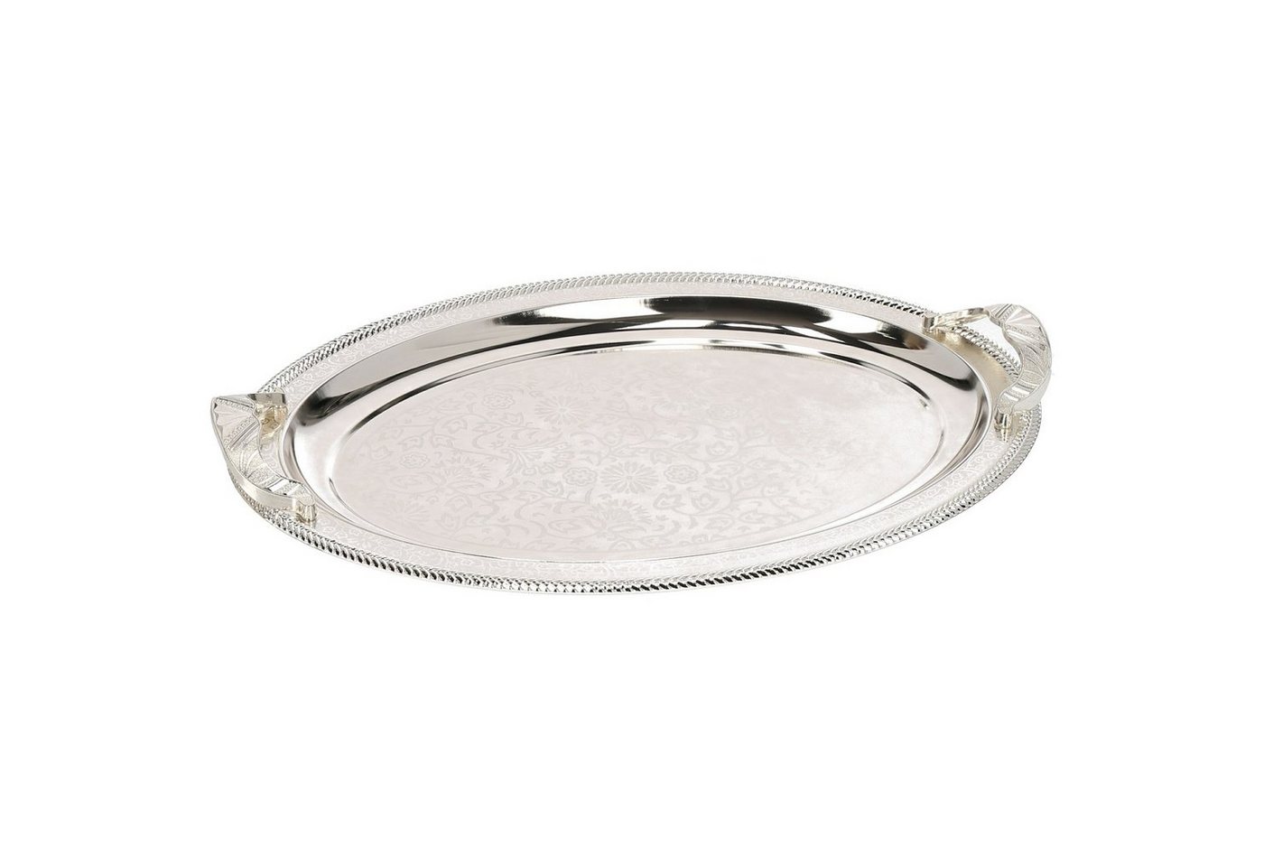 Almina Tablett 2-Teilig Gold/Silber Metallbrett Servierttablett aus Edelstahl 18/10, (2-tlg) von Almina
