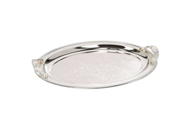 Almina Tablett 2-Teilig Gold/Silber Metallbrett Servierttablett aus Edelstahl 18/10, (2-tlg) von Almina