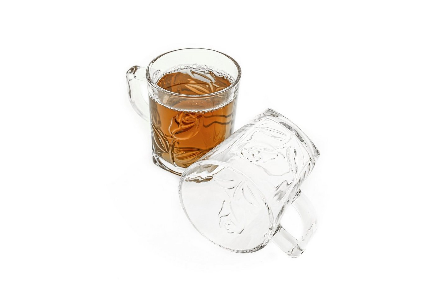 Almina Teeglas 6er Set Teegläser Wassergläser-Set aus Glas transparent von Almina
