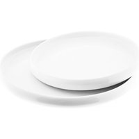 Belicia 2er Servierteller Set aus Porzellan Hochglanz Weiß Rund Servirplatte Belicia 2er Servierteller Set aus Porzellan Hochglanz Weiß Rund Servirplatte von Almina