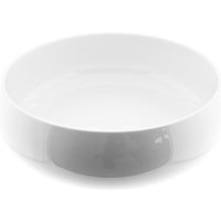 Belicia Servierschüssel aus Porzellan Hochglanz Salatschüssel in Weiß Rund Ø22 cm von Almina