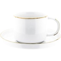 Mokka-Tassen-Set - 12 Teiliges Set weiß - Espressotasse 100 ml Glatt von Almina