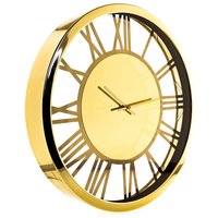 Wanduhr 40 cm in Silber elegantes Design mit Römischen Ziffern von Almina