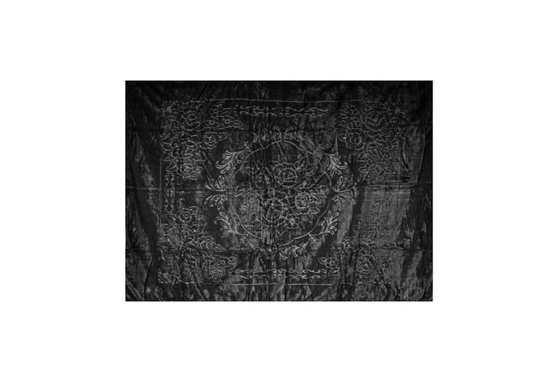 Wolldecke Extra Weich 160x220 cm, Blumen Muster Waschmaschinengeeignet, Almina von Almina