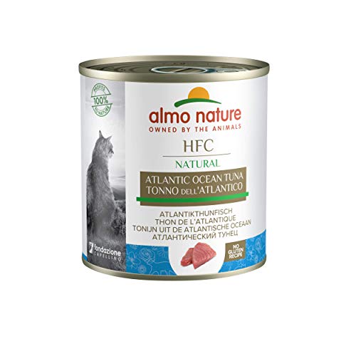 Almo Nature HFC Natural Katzenfutter nass- Atlantikthunfisch 12er Pack (12 x 280g) von almo nature