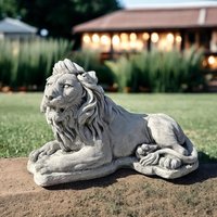 Große Löwen Statue | Gartenwächter Löwe Beton Outdoor Dekor Robuste Skulptur in Steinoptik Große Löwen Statue | Gartenwächter Löwe Beton Outdoor Dekor Robuste Skulptur in Steinoptik von AlmondStone