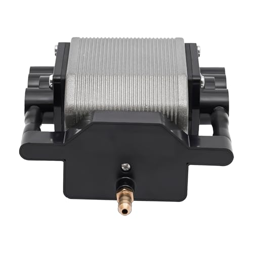 Air Assist Air Pump Pumpe 30L/min Super Leise Luftpumpe mit Einem PC-8-Adapter,Luftunterstützungspumpe,Luftunterstützung für Laserschneider und Graveure von Alnemy
