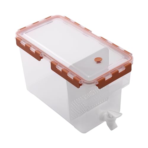 Kunststoff-Getränkespender,Limonadenspender,Getränkespender mit Zapfhahn, Kühlschrank Wasserspender mit Wasserhahn, Großer Wasserkrug mit Wasserhahn,Große Kapazität Getränkespender (Orange, 6L) Kunststoff-Getränkespender,Limonadenspender,Getränkespender mit Zapfhahn, Kühlschrank Wasserspender mit Wasserhahn, Großer Wasserkrug mit Wasserhahn,Große Kapazität Getränkespender (Orange, 6L) von Alnemy