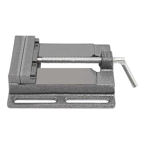 Schraubstock für Bohrmaschine,Maschinenschraubstock,Bohrmaschine Bohrschraubstock Standbohrmaschine Mechaniker Tischplatte Klemmpresse Verriegelung (Schwarz) von Alnemy
