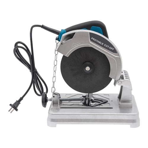 Trennschneider Metallsäge Kappsäge Metallschneiden Kappsäge 5200 RPM Power Tools Metall Trennmaschine Kappsäge Schneidemaschine Mehrzweck-Gehrungssäge (Blau) von Alnemy