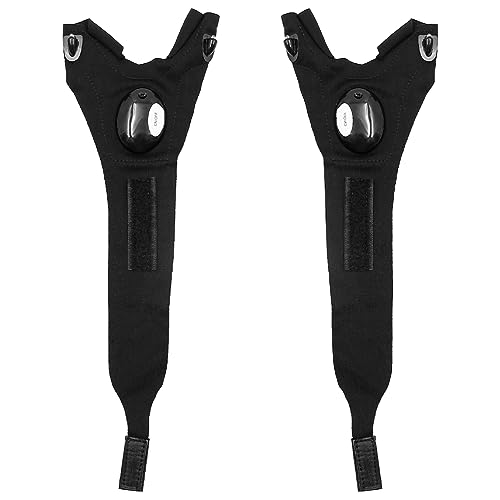 Alnicov 1 Paar LED-Handschuhe, LED-beleuchtete Halbfinger-Handschuhe, Angelhandschuhe für Männer, Vatertagsgeschenk von Alnicov