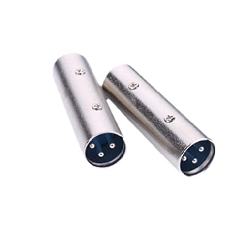 Alnicov 2 STÜCKE 3-poliger XLR-Stecker auf Stecker-Adapter XLR-Verlängerungsstecker Gender Changer für Audiomikrofon Alnicov 2 STÜCKE 3-poliger XLR-Stecker auf Stecker-Adapter XLR-Verlängerungsstecker Gender Changer für Audiomikrofon von Alnicov
