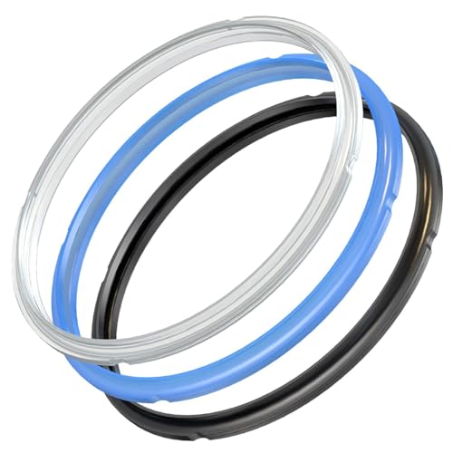 Alnicov 3 Stück Dichtungsring für elektrischen Schnellkochtopf, Silikon-Dampfring für Instant Put 5,7 l für IP-DUO60, IP-LUX60, IP-DUO50, Smart-60, IP-CSG60 von Alnicov