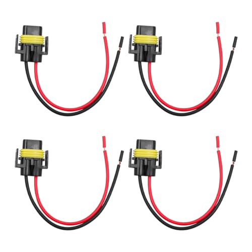 Alnicov 4PCS Buchse Adapter Kabelbaum Steckdosen Auto Auto Draht Stecker Kabel Stecker Für H11 H9 H8 HID LED Scheinwerfer Nebel Lichter Lampe Birne Alnicov 4PCS Buchse Adapter Kabelbaum Steckdosen Auto Auto Draht Stecker Kabel Stecker Für H11 H9 H8 HID LED Scheinwerfer Nebel Lichter Lampe Birne von Alnicov