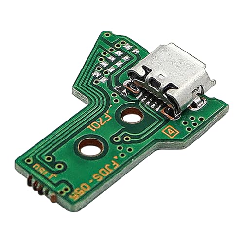 Alnicov Ersatz-Ladeanschlussbaugruppe für PS4 DualShock 4, Reparaturteil, Micro-USB-Adapter, Ladegerät, Buchse, Platinen-Anschlussmodul für Playstation PS4-Controller?;JDS-055 050 von Alnicov