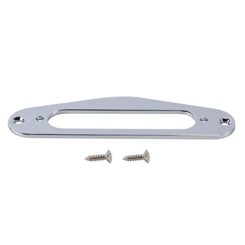 Alnicov Gitarre TL Hals Pickup Ring Metall Abdeckung Single Coil Pickup Abdeckung Installation Ring Silber für Telecaster Hals Pickups von Alnicov