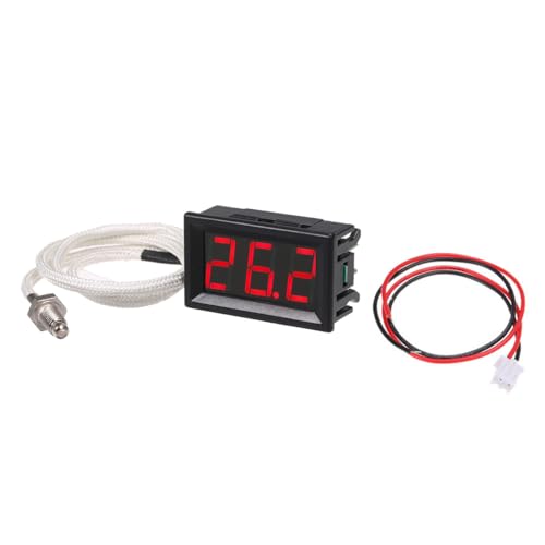 Alnicov Industriethermometer -30 bis 800 °C Thermometer mit Sonde 12 V Temperaturmessgerät Alnicov Industriethermometer -30 bis 800 °C Thermometer mit Sonde 12 V Temperaturmessgerät von Alnicov