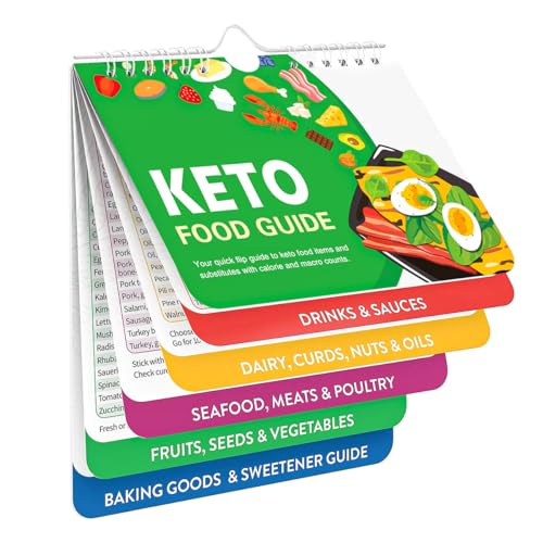 Alnicov Keto-Diät für Anfänger-Set, ketogene Planungstabelle, Gewichtsverlust, kohlenhydratarmer Speiseplan, Backen, Rezeptführer von Alnicov