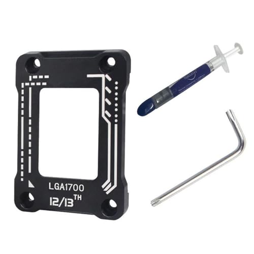 Alnicov LGA 1700 CPU-Kontaktrahmen, integrierter Anti-Biege-Schnallen der 12./13. Generation für optimierten CPU-Kontaktdruck zur Verbesserung der Kühlleistung Alnicov LGA 1700 CPU-Kontaktrahmen, integrierter Anti-Biege-Schnallen der 12./13. Generation für optimierten CPU-Kontaktdruck zur Verbesserung der Kühlleistung von Alnicov