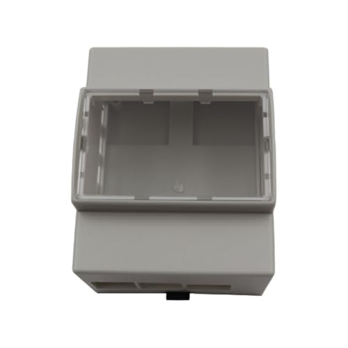 Alnicov Raspberry Pi 4 Gehäuse, DIN-Schienen-ABS-Gehäuse für Raspberry Pi 4 Modell B, großer Innenraum, kompatibel mit Raspbeery Pi-Erweiterungskarte PoE HAT (D), RS485 CAN HAT von Alnicov