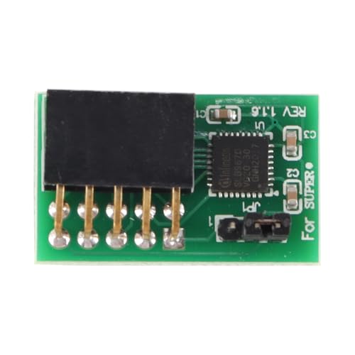 Alnicov TMP 2.0-Modul, 10-polige Motherboard-SPI-Schnittstelle, Verschlüsselungssicherheit für SuperMicro AOM TPM 9670V S Alnicov TMP 2.0-Modul, 10-polige Motherboard-SPI-Schnittstelle, Verschlüsselungssicherheit für SuperMicro AOM TPM 9670V S von Alnicov