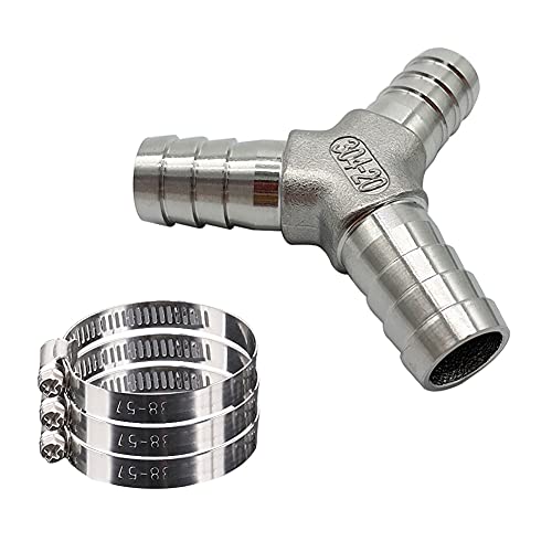 3-Wege-Y-Stück-Verteiler-Schlauch-Adapter für Wasser, Küche, Garten (Y-Typ, Außendurchmesser: 14 mm) von Alnintte